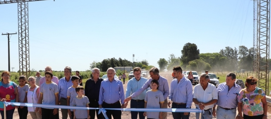 En el Dpto. San Justo Lifschitz inauguró obras acompañado de Borla