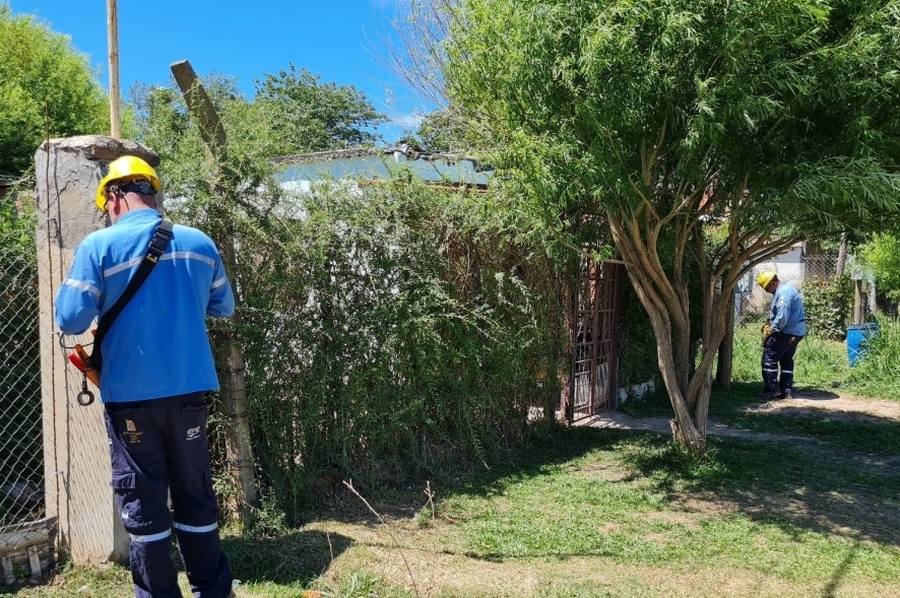 Se realizaron nuevas obras eléctricas en barrio Las Vegas de Santo Tomé