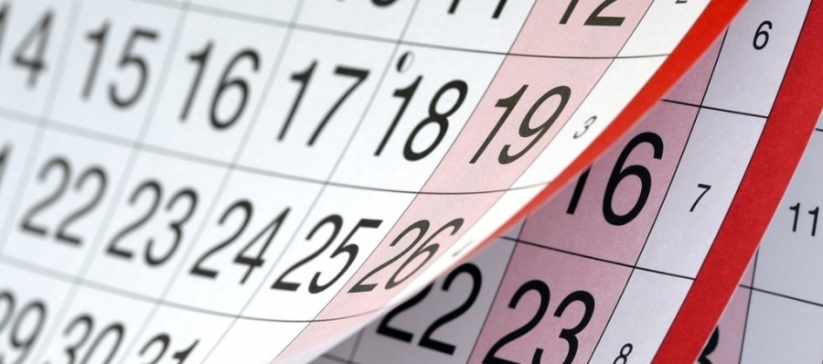 Calendarios de feriados y días no laborables