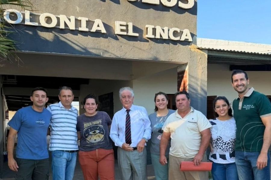 Gramajo visitó la EFA N° 8250 de Colonia El Inca y entregó un aporte