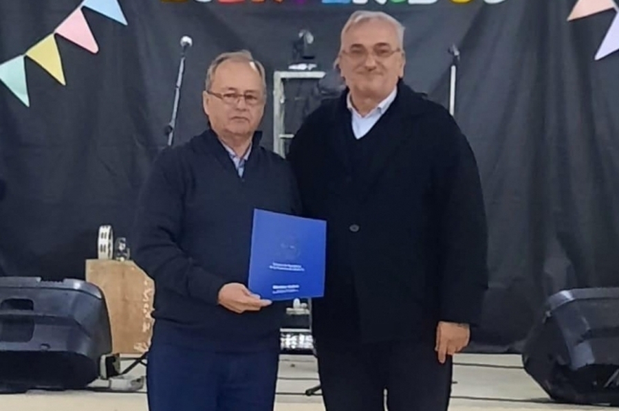 Calvo participó de la celebración de las Fiestas Patronales de Colonia Bigand