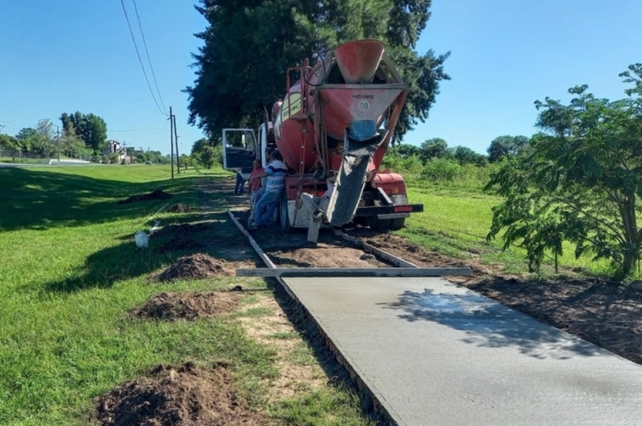 Laguna Paiva suma una nueva ciclovía a través del Programa de Obras Urbanas de Provincia