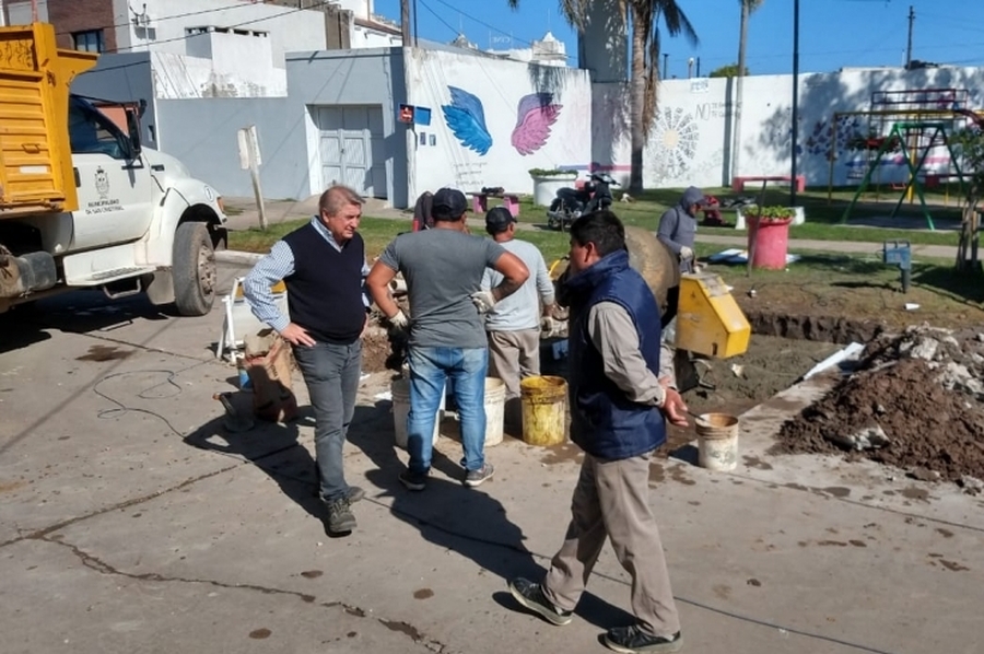 Importante Bacheo en calles en San Cristóbal