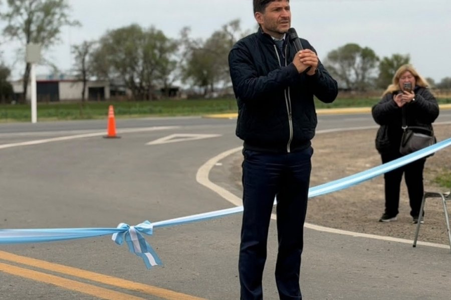 Pullaro inauguró la repavimentación de la Ruta 90 y entregó viviendas en el sur provincial