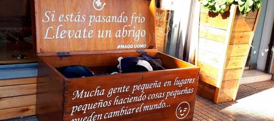 El baúl solidario para los días de frío
