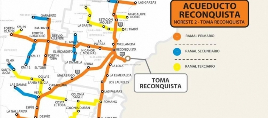 La provincia pone en marcha el Acueducto Reconquista