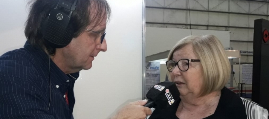 Con la intendenta de Esperanza Ana María Meiners