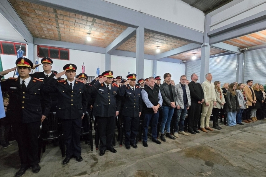 Pirola valoró la inauguración de nuevos espacios en el cuartel de Bomberos Voluntarios de San Carlos Centro