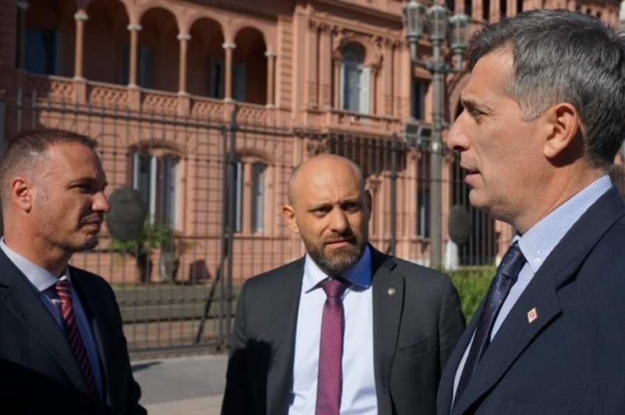 Gestiones de Enrico, Puccini y Olivares para que Nación continúe obras en la provincia