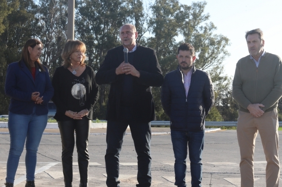 El gobierno inauguró el nuevo intercambiador de la Autopista Provincial 01 en el acceso norte a Santo Tomé