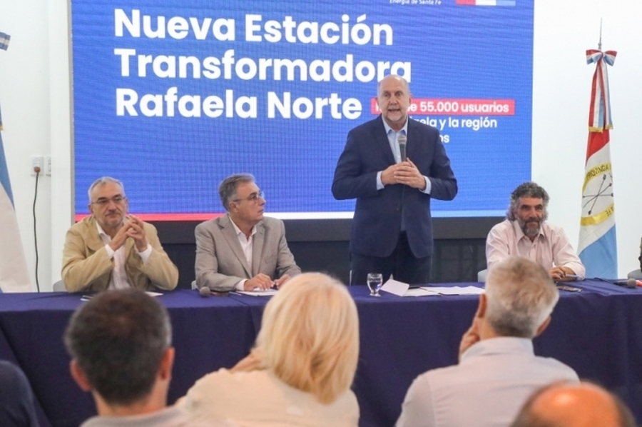 Perotti encabezó la licitación para la construcción de la estación transformadora Rafaela Norte
