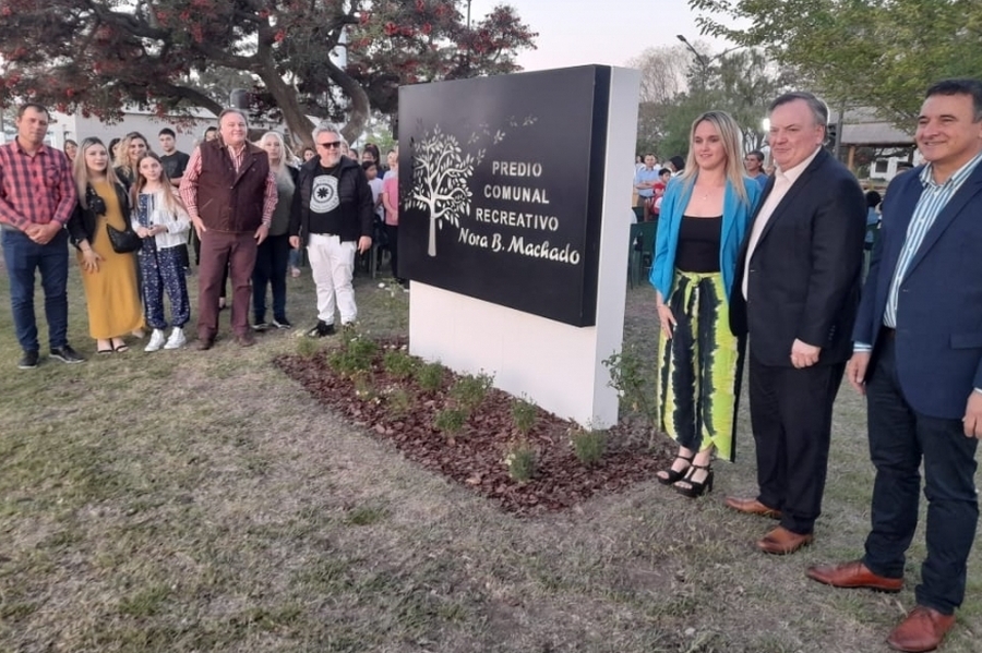 Michlig presente en la inauguración del Predio Comunal Recreativo 
