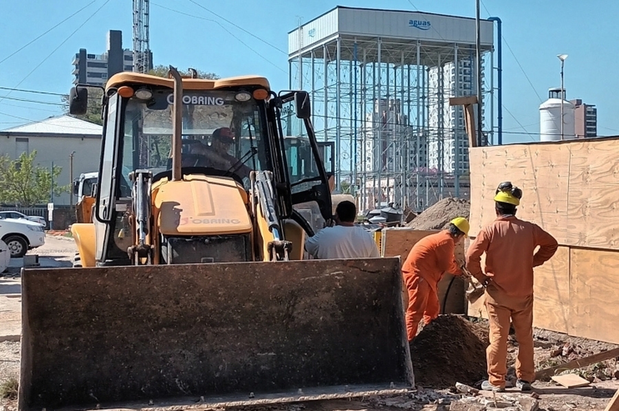 Avanza la obra de ampliación de la planta potabilizadora de Aguas Santafesinas en la ciudad de Santa Fe