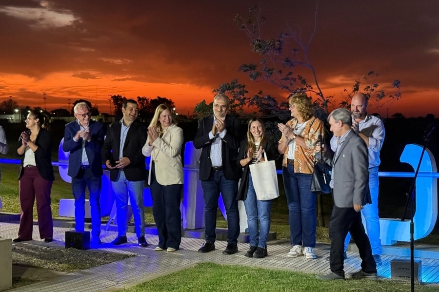 Calvo participó del acto de inauguración de obras en Villa San José
