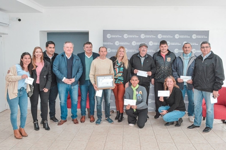 Michlig, González y Dupouy recorrieron y entregaron aportes a instituciones educativas culturales y deportivas