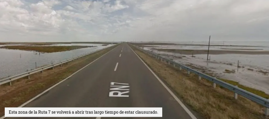 Hoy se habilitará el tránsito en la Ruta 7, laguna La Picasa