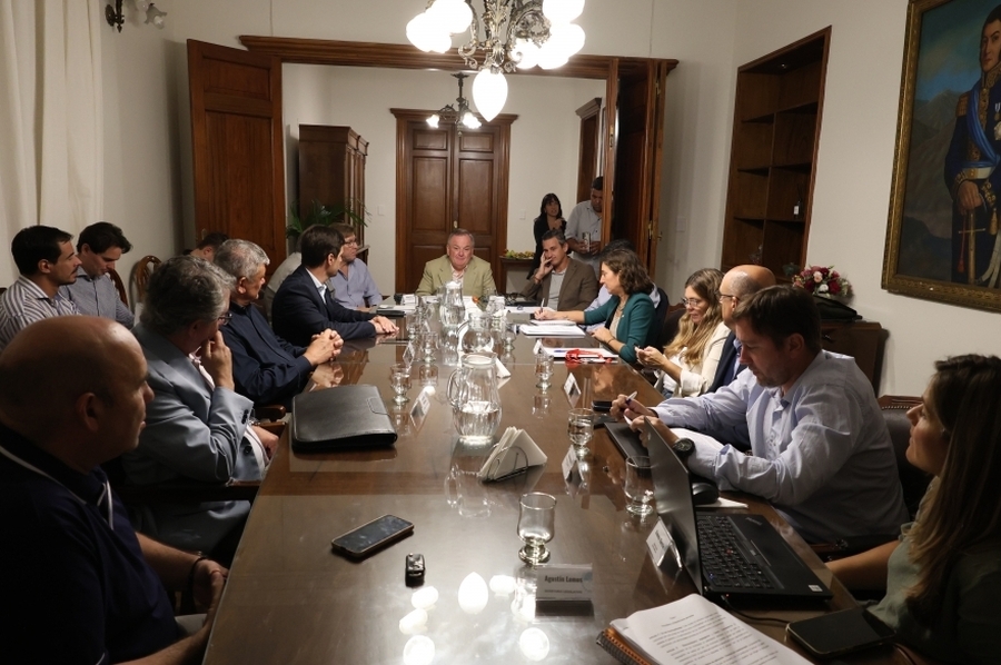 Senadores recibieron a intendentes por la nueva Ley Orgánica de Municipios