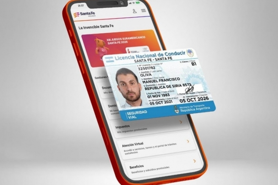 Territorio 5.0: las licencias de conducir digitales en la aplicación Mi Santa Fe ya tienen validez en la provincia