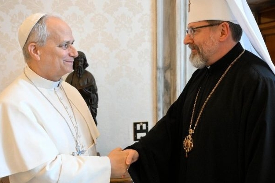 El Papa recibió al jefe de la Iglesia greco-católica ucraniana y reiteró su cercanía con el pueblo de Ucrania