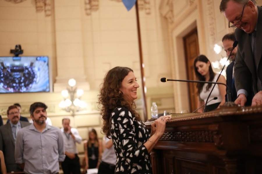 Leticia Di Gregorio juró como senadora por el departamento General López