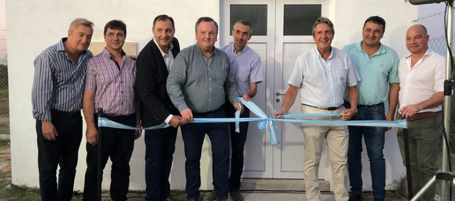 Garibay, Michlig y Rigo inauguraron las Obras de Cloacas, sector sureste, de la ciudad de San Cristóbal