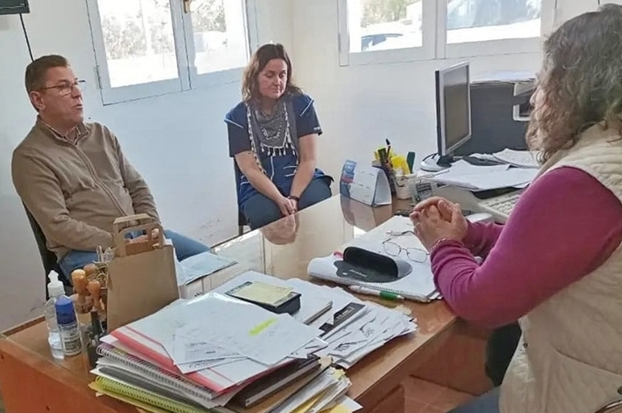 El senador Borla visitó Colonia Angeloni y la escuela Agrotécnica de San Justo