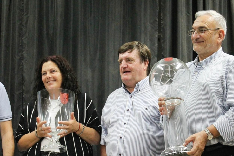 Calvo acompañó la premiación de la Liga Rafaelina de Fútbol 2025