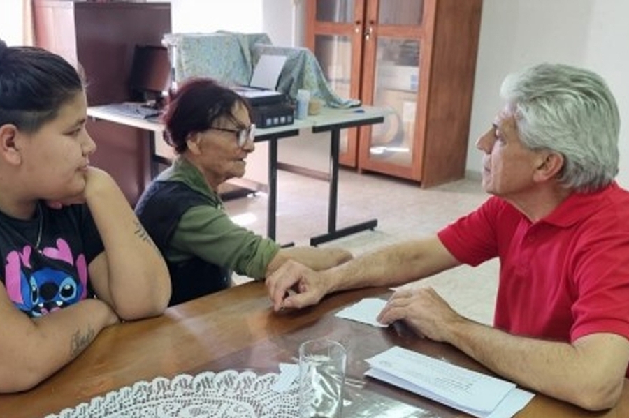 El senador Baucero visitó Romang y Durán