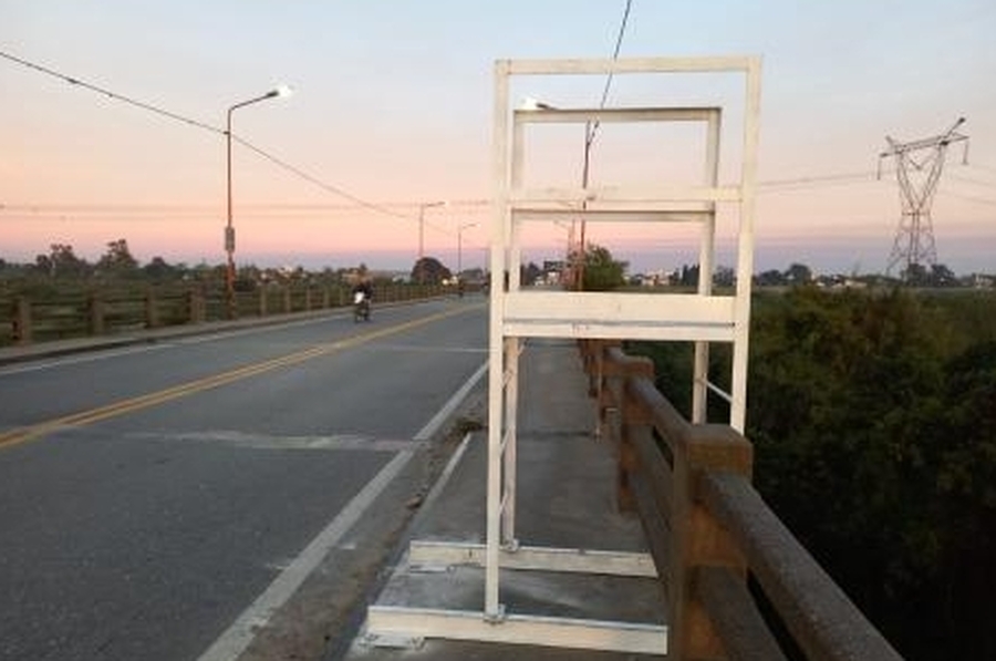 Se montaron los primeros andamios en el Puente Carretero