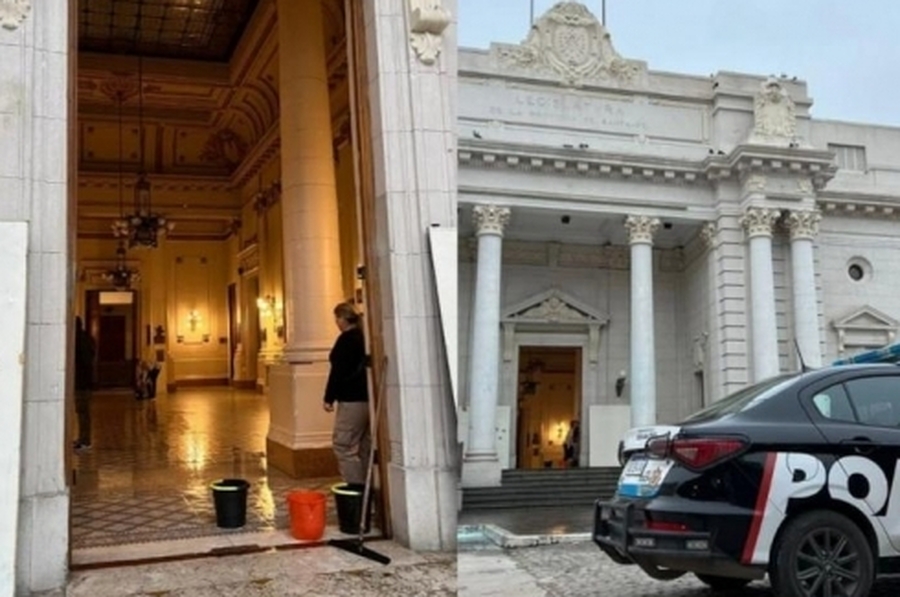 Sigue la limpieza en la Legislatura tras los incidentes de este jueves