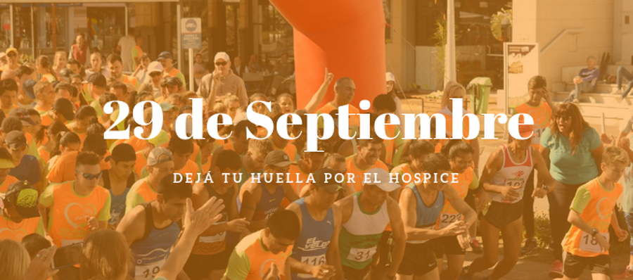 Preparate y deja tu Huella por el Hospice La Piedad