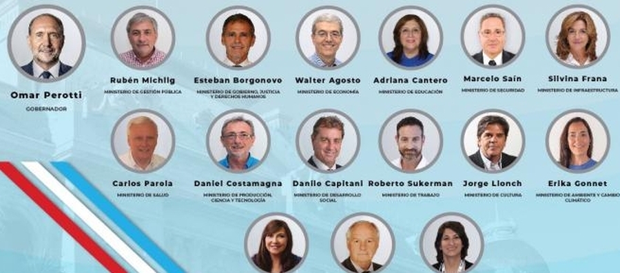 Integrantes del equipo de gobierno de Omar Perotti