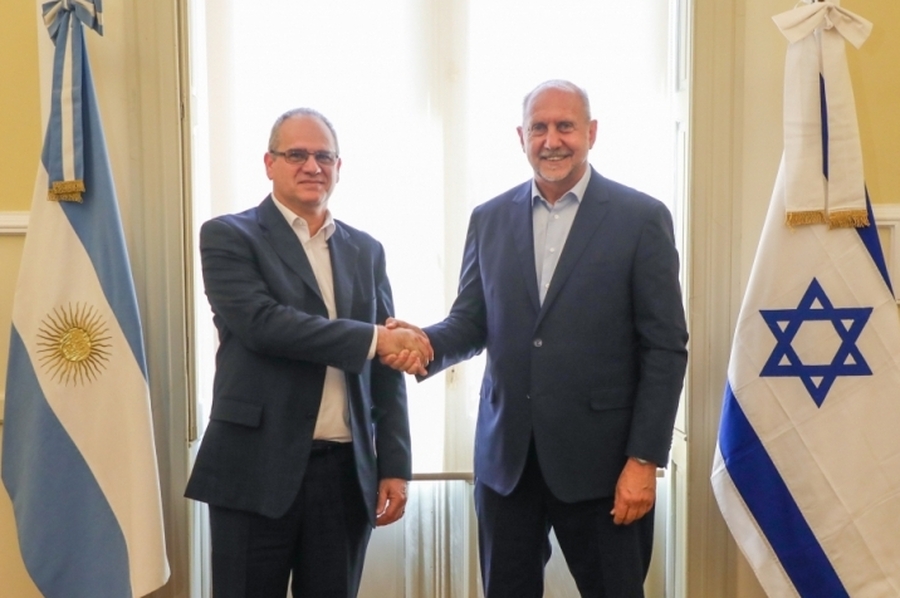Perotti recibió en Santa Fe al Embajador del Estado de Israel