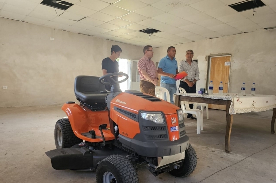 Borla anunció más obras y equipamiento para comunas del departamento San Justo