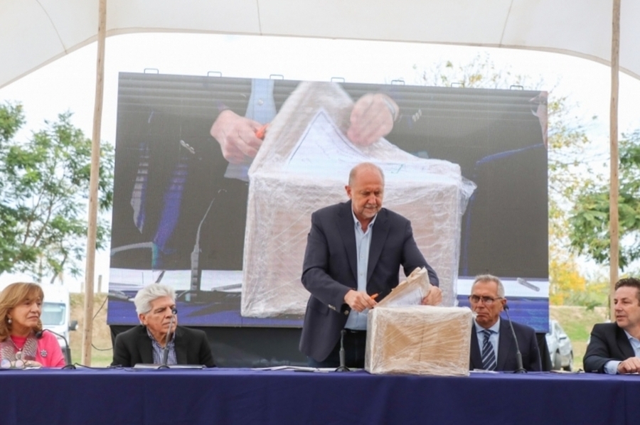 Comienza la construcción de la histórica obra de defensas que protegerá a la ciudad de San Javier