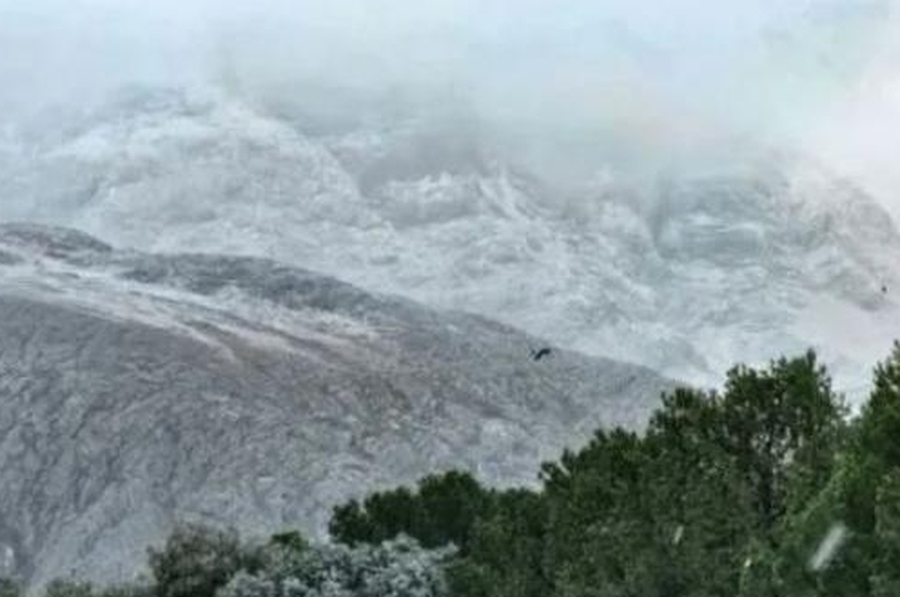 Avanza el aire polar, nevó en un sector de la provincia de Buenos Aires