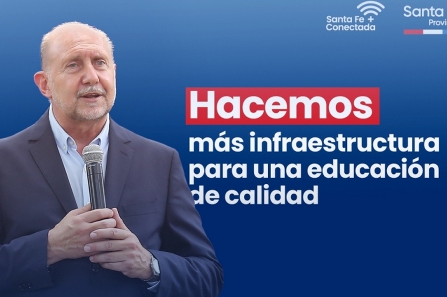 Perotti anunció una inversión millonaria en infraestructura educativa