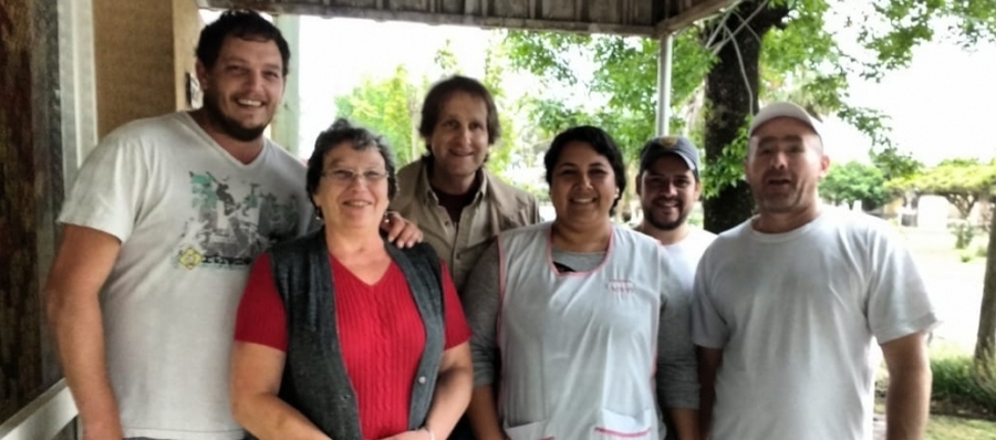 Con personal de Panadería Majo