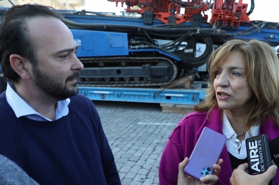 Gasoducto Gran Santa Fe: trasladan el equipo de perforación para comenzar el cruce de la laguna Setúbal