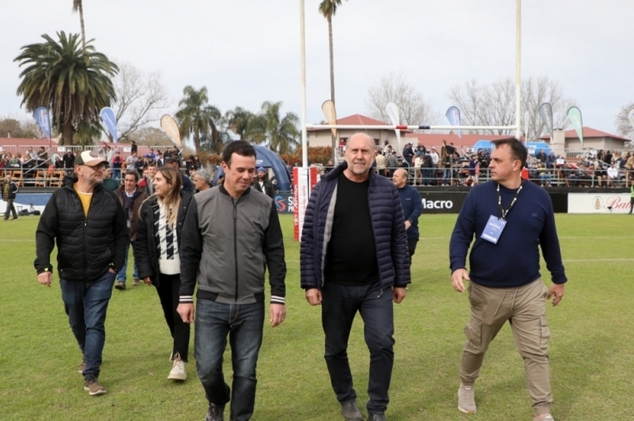 Perotti presenció la final del Torneo Regional del Litoral 2023, en el Santa fe Rugby Club