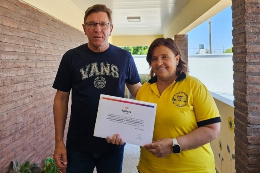 Borla confirmó partidas del FANI para otras escuelas del departamento San Justo