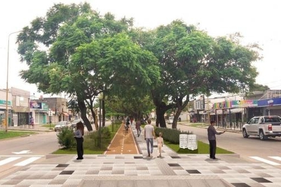 Adjudicaron las obras para la puesta en valor del cantero central de Av. Aristóbulo del Valle
