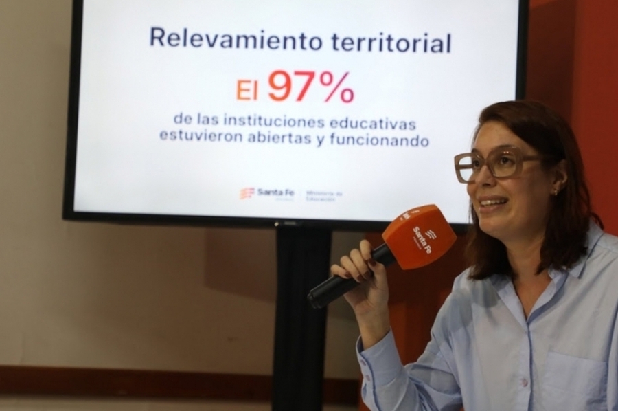 El 97 % de las escuelas santafesinas estuvieron abiertas y funcionando el 24 de febrero