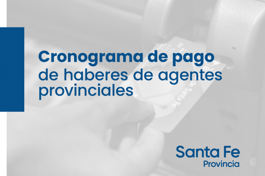 Cronograma de pago de haberes correspondiente a octubre