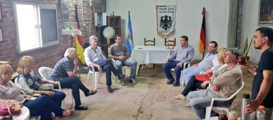 El senador Borla recorrió el departamento San Justo