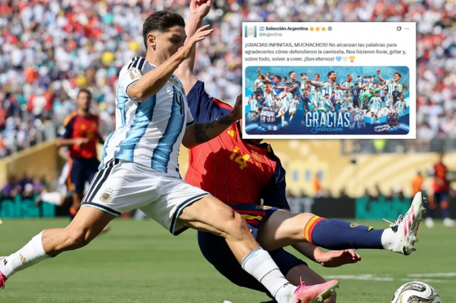 La Selección Argentina agradeció el apoyo de los hinchas tras la final del Mundial 2026