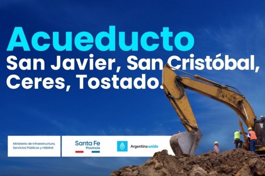 Nación y Provincia licitan el Acueducto San Javier-San Cristóbal-Ceres-Tostado