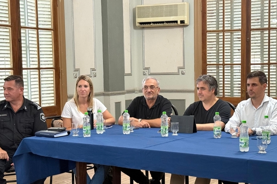 Calvo acompañó al Ministro de Seguridad Cococcioni en su visita a la ciudad de Rafaela