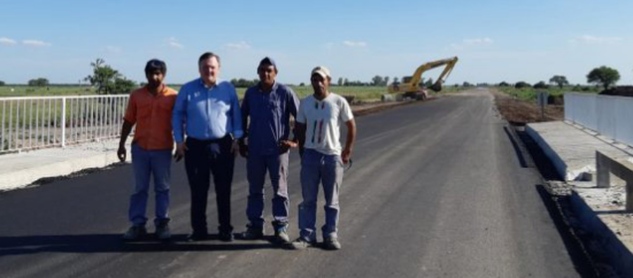 Culminó la pavimentación del acceso a Ambrosetti