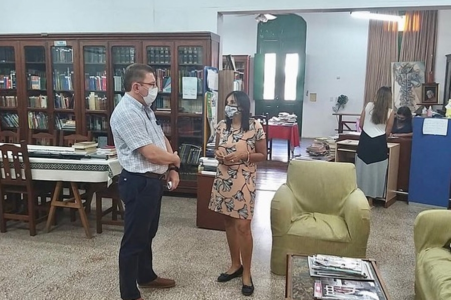 El senador Borla visitó instituciones de la ciudad de San Justo